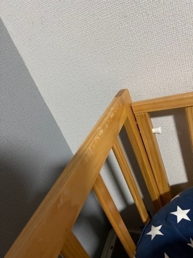 木製ベビーベッド