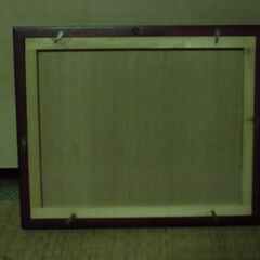 ほとんど使っていない 額 額縁 （33×27㎝ 厚み1.8㎝）お譲りします。＊石川県＊美川より＊期間限定の画像