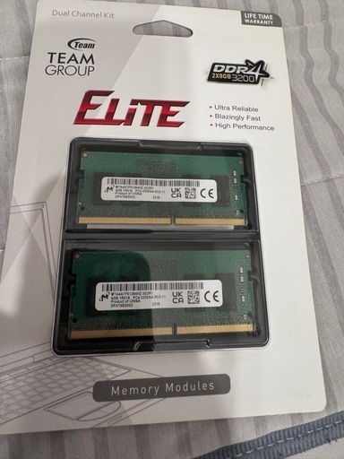 ノートパソコン　メモリ ddr4-3200 4gb×2