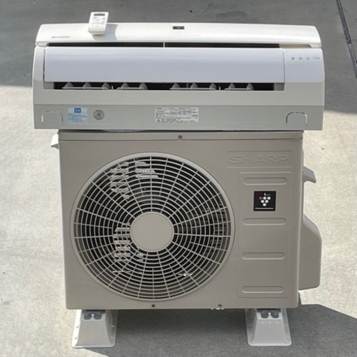 保証付 ! !☆シャープ エアコン 6畳用 2018年製 内部洗浄 プラズマクラスター AY-H22TD 高圧洗浄済み ! 取付け可 ! !