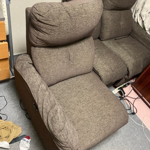 リクライニングソファー　3台セット