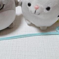 (残り①)お守り紐 ◇ 二重叶結び (水色・１５本)の画像