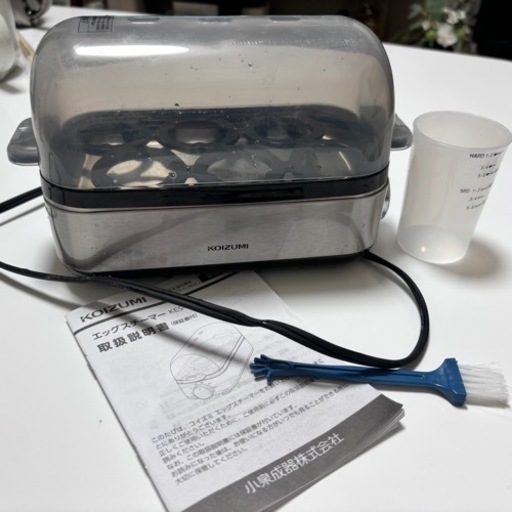 コイズミ エッグスチーマー ゆでたまご器 温泉たまご器 シルバー KES-0400/S