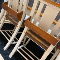 カフェ風　ダイニングテーブル　チェア4脚セットの画像