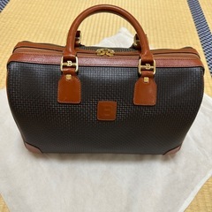 BALLY バリー エンボスPVC×本革 レザー ボストンバッグ