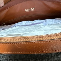 BALLY バリー エンボスPVC×本革 レザー ボストンバッグの画像