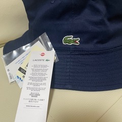 【新品タグ付】ラコステリバーシブルサファリハット、帽子の画像