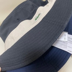 【新品タグ付】ラコステリバーシブルサファリハット、帽子の画像