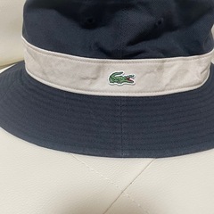 【新品タグ付】ラコステリバーシブルサファリハット、帽子の画像