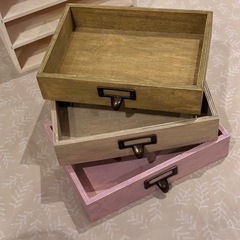 【受け渡し予定者決定済み】ウッドミニドロワーチェスト3段 不二貿易株式会社 の画像