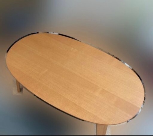 無印良品　楕円こたつテーブル