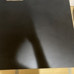 作業用デスク+ガレリアpcケース+イスのオットマンの画像