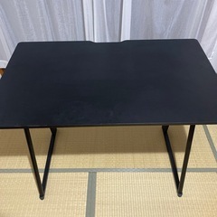 作業用デスク+ガレリアpcケース+イスのオットマン