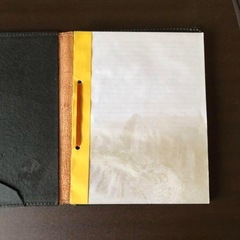 【未使用】ペルーで買った皮表紙のノートの画像