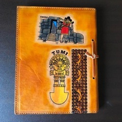 【未使用】ペルーで買った皮表紙のノートの画像