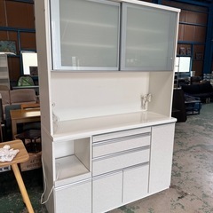 決まりました☆キッチン収納☆キッチンボード☆食器棚☆幅140cm☆格安☆中古☆配達相談可能☆早い者勝ち🫵🏾新生活に♪の画像
