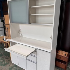 決まりました☆キッチン収納☆キッチンボード☆食器棚☆幅140cm☆格安☆中古☆配達相談可能☆早い者勝ち🫵🏾新生活に♪の画像