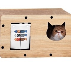 【新品未使用】猫用爪研ぎハウス