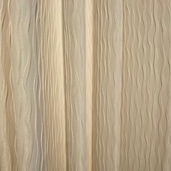 引取り希望：Happy Day Curtain ハッピーデーカーテン　高級オーダー　ドレーププリーツ加工　アイボリー　W278 xH 246cm 2枚　房掛け付き 引き取り枚 の画像