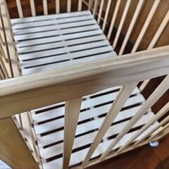 【★再値下げ】すのこベビーベッド　レギュラーサイズ　木製の画像