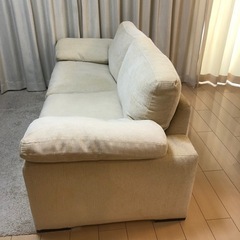 大塚家具　　3人掛けソファー　未使用交換カバー付き の画像
