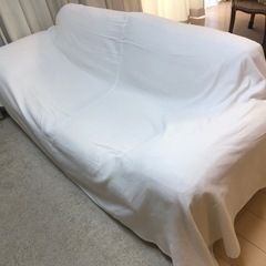 大塚家具　　3人掛けソファー　未使用交換カバー付き の画像