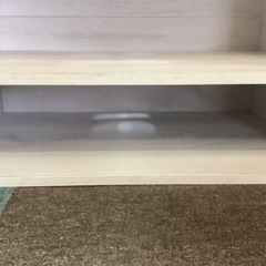 【リサイクルサービス八光】幅73.5cm　ホワイト木目　テレビ台　26型まで対応の画像