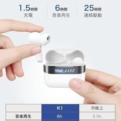 Bluetooth イヤホン ENCマイク ワイヤレス Qual...