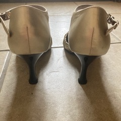 【USED】☆パーティー用☆ハイヒール☆ゴールド☆24cm☆ACQUA CALDA☆披露宴にもの画像