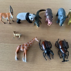 動物・カブトムシ・クワガタ　フィギュアセットの画像