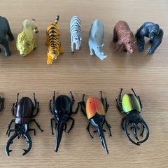 動物・カブトムシ・クワガタ　フィギュアセットの画像