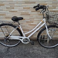 中古自転車 6段変速 27インチ LEDオートライト 軽整備済み...