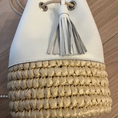 ハンドメイド　カゴバッグの画像