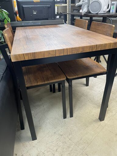 リサイクルショップどりーむ荒田店 No13060 ダイニングテーブルセット　椅子４脚付き♪　状態良好♪