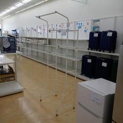 ★ジモティ割あり★  洗濯ラック 白 H71～×D52×W185 クリーニング済み OJ5331の画像