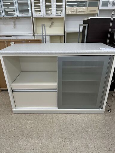 ★ジモティ割あり★ ニトリ レンジ台 白 H83.5×D50×W120.5 クリーニング済み TJ8040
