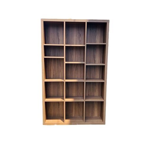 【レガストック川崎本店】木製キャビネット 15グリッド 収納家具 ウッドチェスト 本棚 飾り棚 リビング 書斎