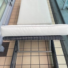 お譲りします　ソファベッド　屋外用　の画像