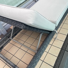 お譲りします　ソファベッド　屋外用　の画像