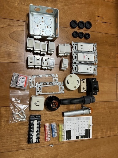 受付終了　二種電気工事士技能試験  練習用部材 DK-55 器具セット　オマケあり
