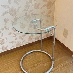 ガラステーブル コーヒーテーブル 丸型