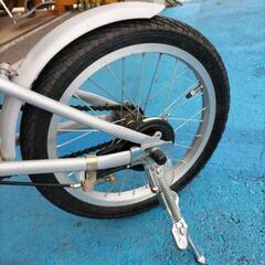 MYPALLAS 折りたたみ自転車　シルバー　コンパクトの画像