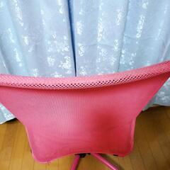 ★美品IKEA 回転チェア🌸高さ調節でき使いやすい椅子ピンクの画像