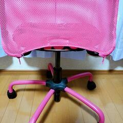 ★美品IKEA 回転チェア🌸高さ調節でき使いやすい椅子ピンクの画像