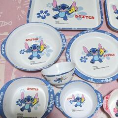 未使用品 スティッチ メラミン食器まとめ売りの画像