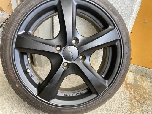 エンケイアルミホイル　6Ｊ　100ピッチ　タイヤほぼ新品