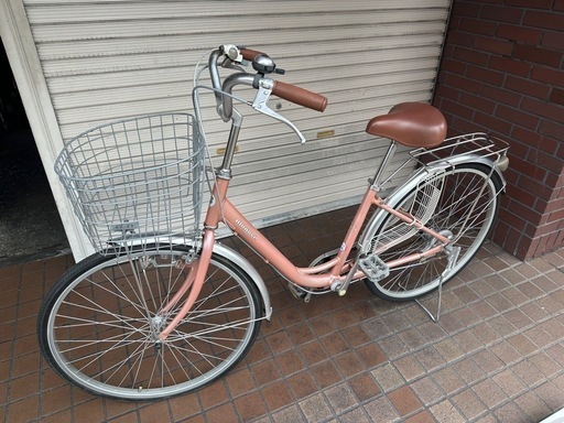 26インチ　ブリヂストン　内装３段変速付き　軽量アルミフレーム　またぎやすいU型フレーム