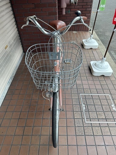 26インチ　ブリヂストン　内装３段変速付き　軽量アルミフレーム　またぎやすいU型フレーム　