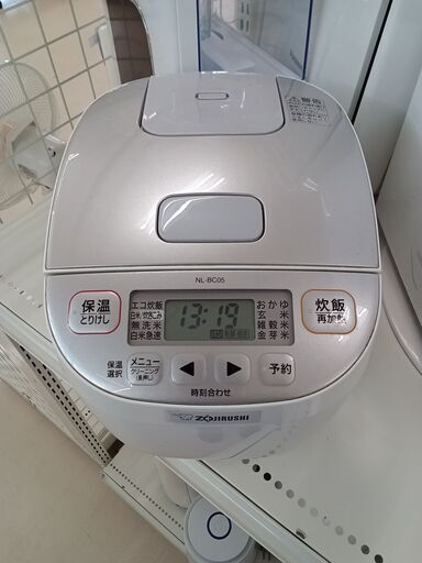 ★ジモティ割あり★ ZOJIRUSHI マイコン炊飯ジャー NL-BC05 3合 20年製 動作確認／クリーニング済み TC4473