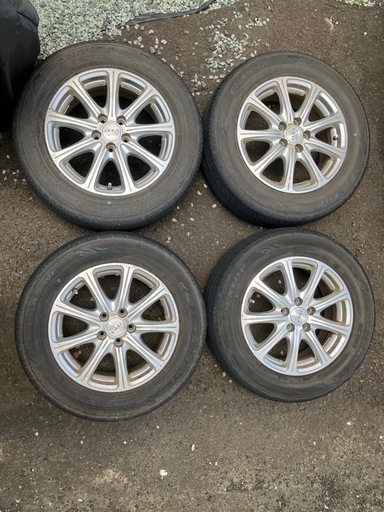 プリウス等のホイール4本(タイヤ付ですがタイヤ使用不可)